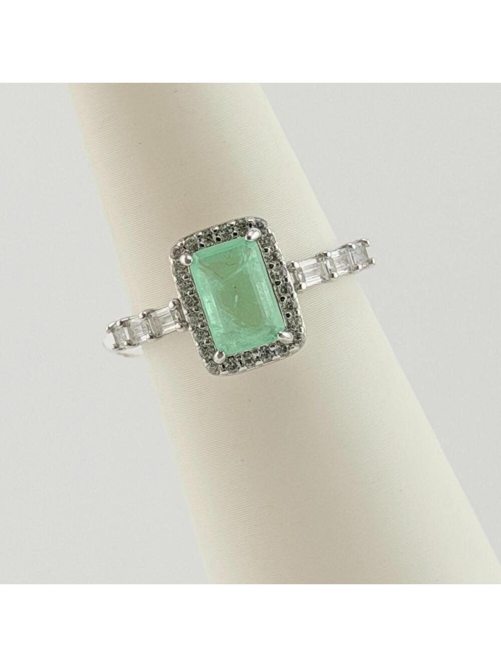 Bomb PartySz 9 "Always The Romantic" Mint Green Tourmaline on .925 Sterling